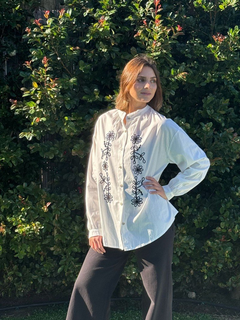 Blusa Blanca Bordada Blusa Blanca Bordada